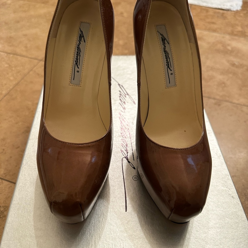 Brian Atwood Bronze Maniac Platform Pump